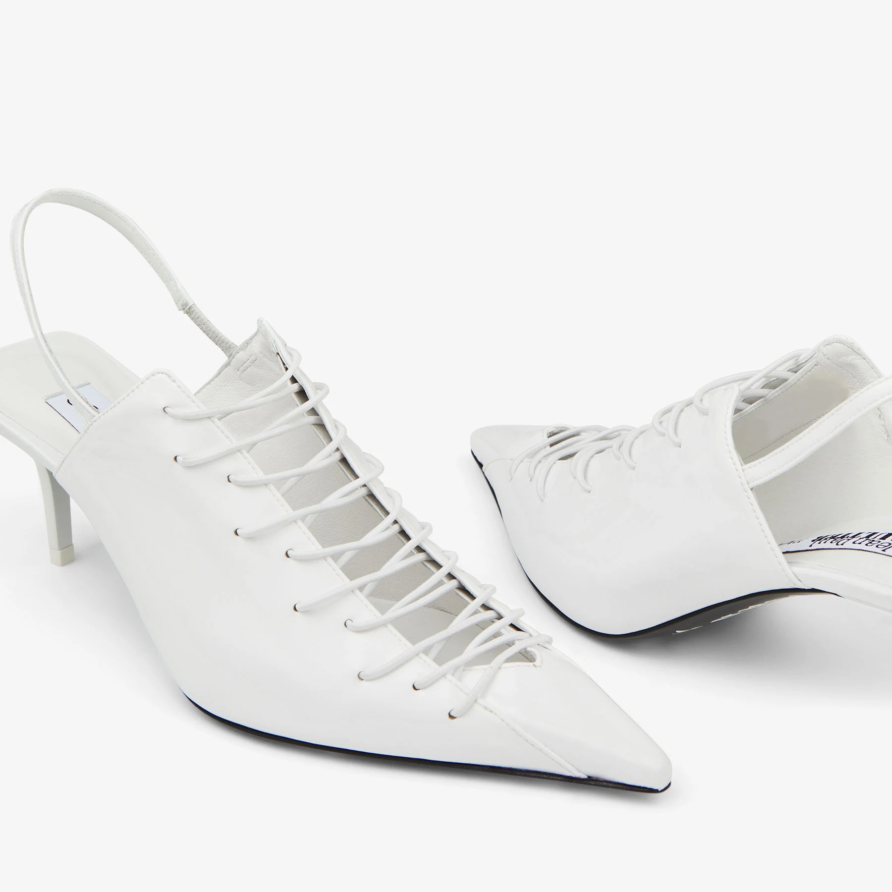 Jimmy Choo X Jean Paul Gaultier 60 Exposed Heels In White