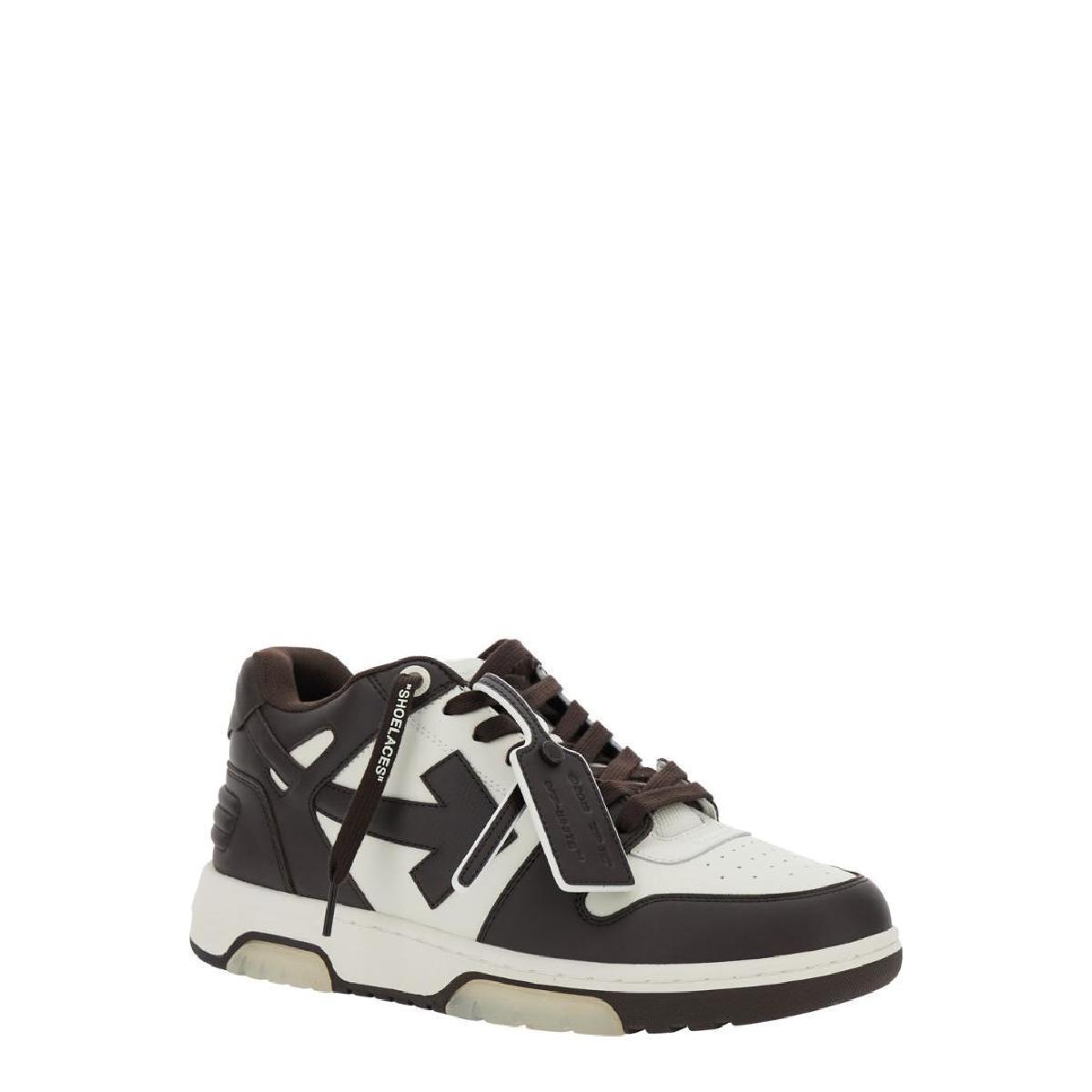 Off-white Color-block Low-top Sneakers With Bold Arrow Motifs In Black