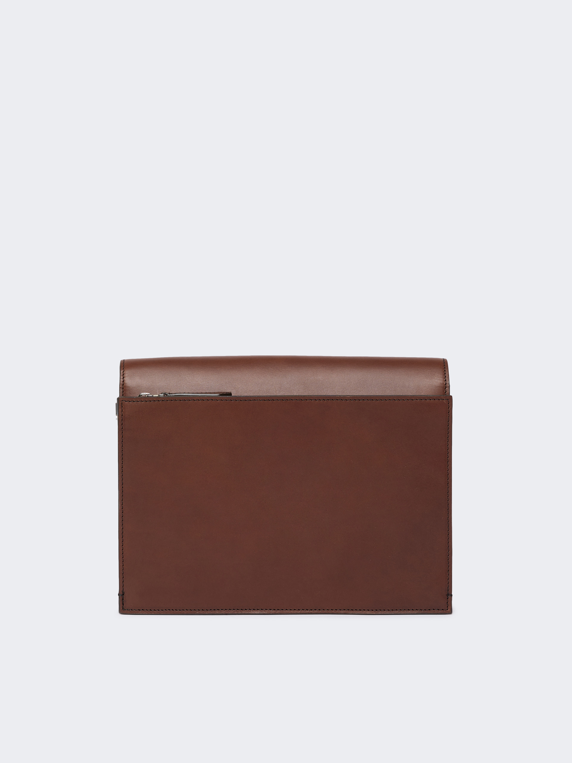 Max Mara Structured Shoulder Bag Top Handle Design In Brown