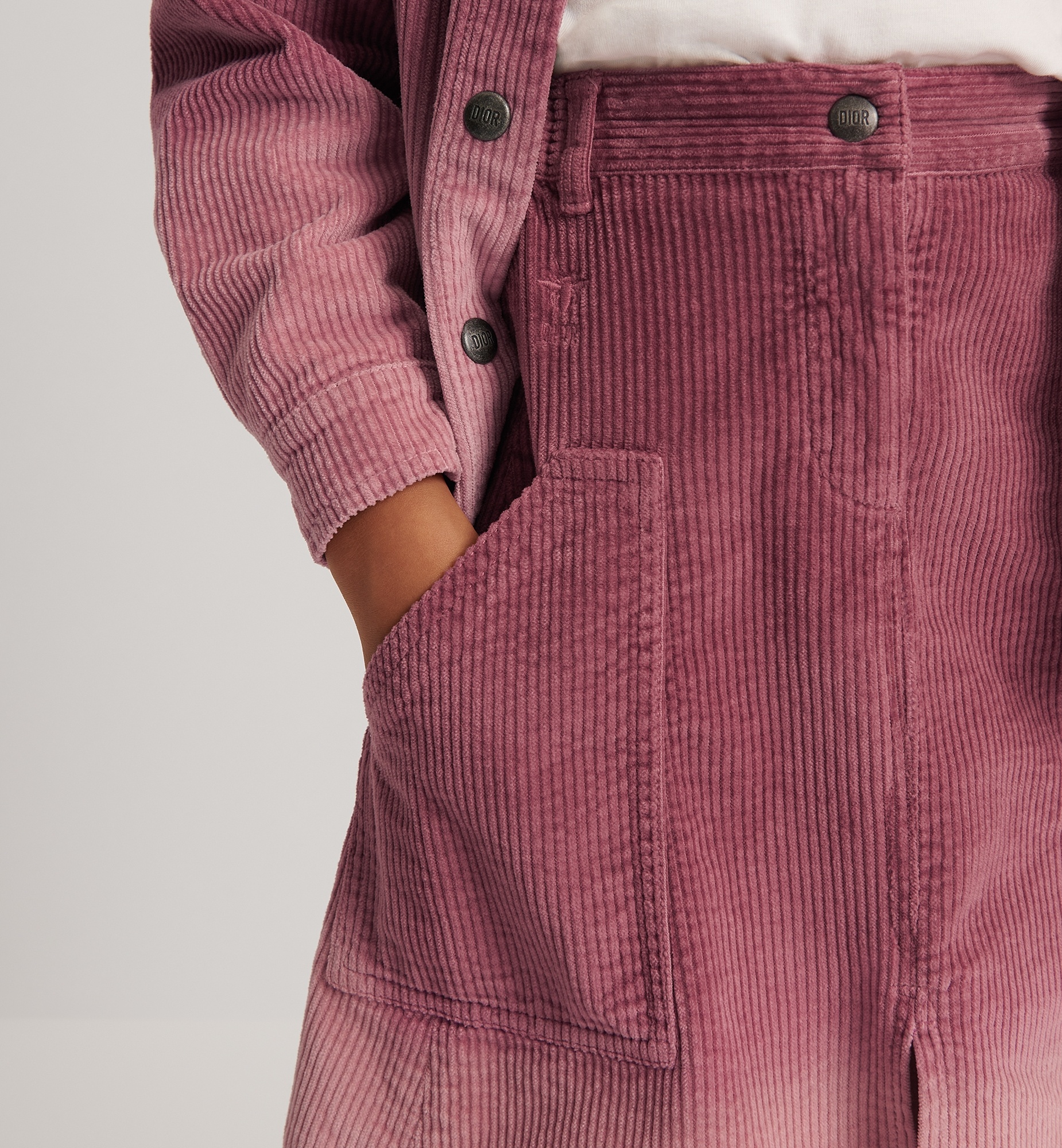 Dior Belt-loop Skirt In Pink