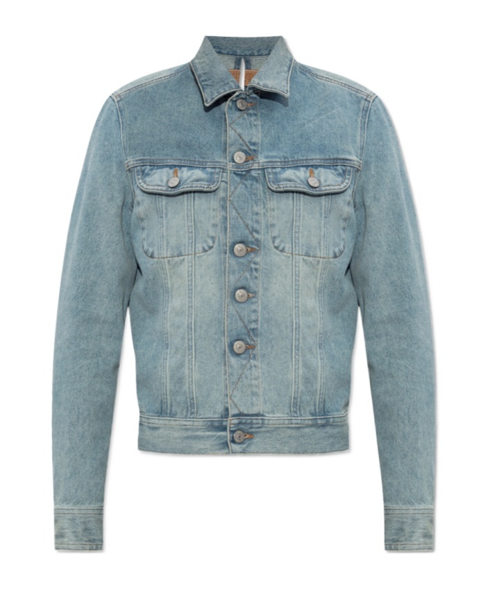 Mm6 Maison Margiela Cut-out Jacket In Gray
