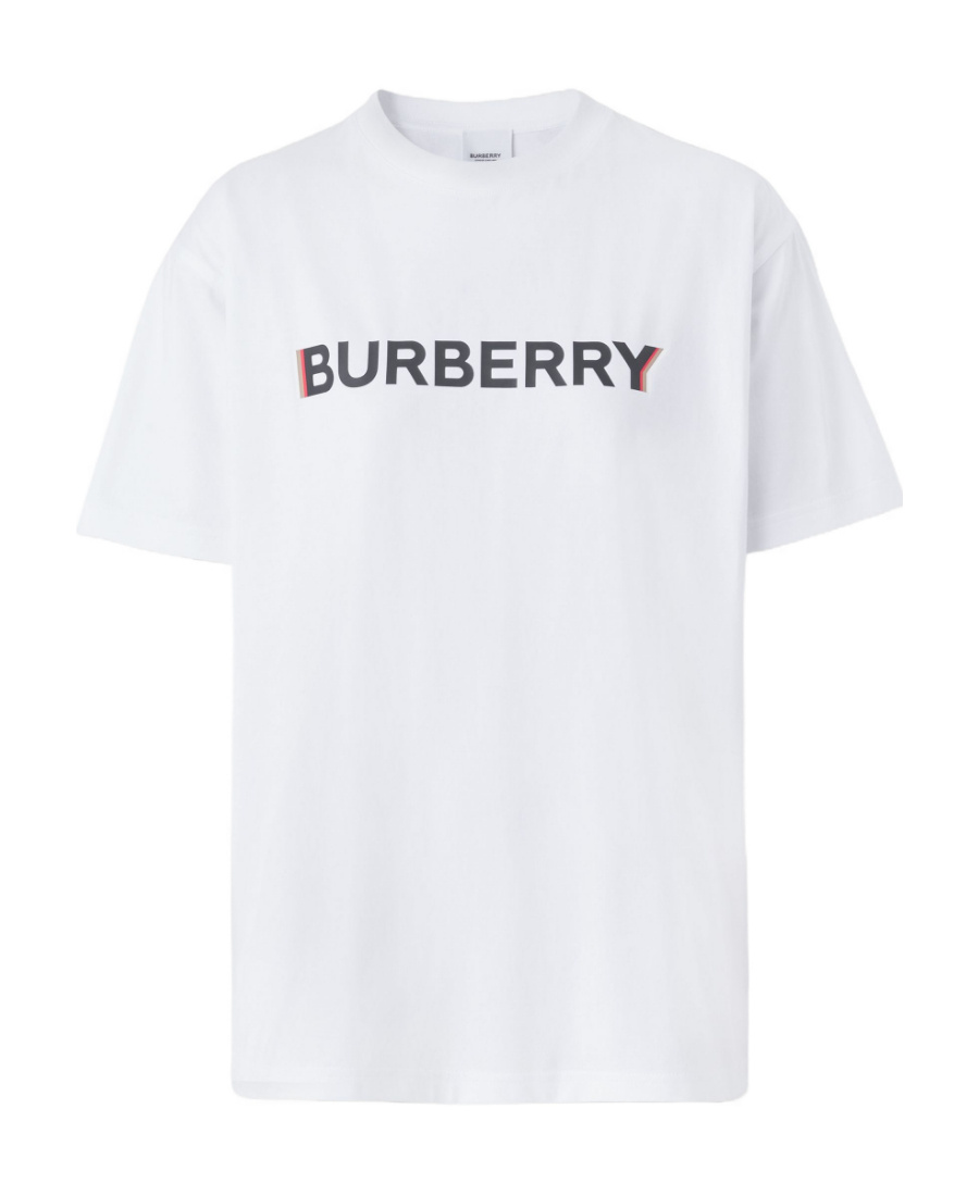 Burberry Logo-print Cotton T-shirt Clothing In White