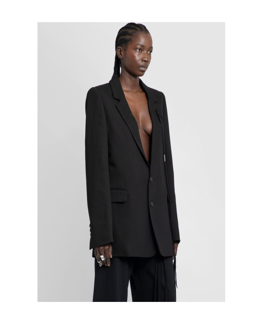 Ann Demeulemeester Liebeth Lapel Suit Jacket In Black
