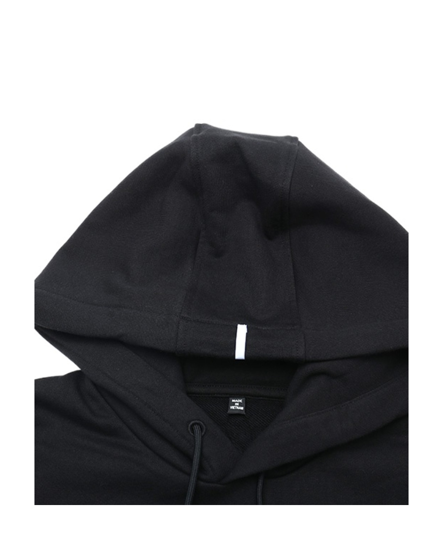 Mcq By Alexander Mcqueen In Dust Logo-print Hoodie In Black