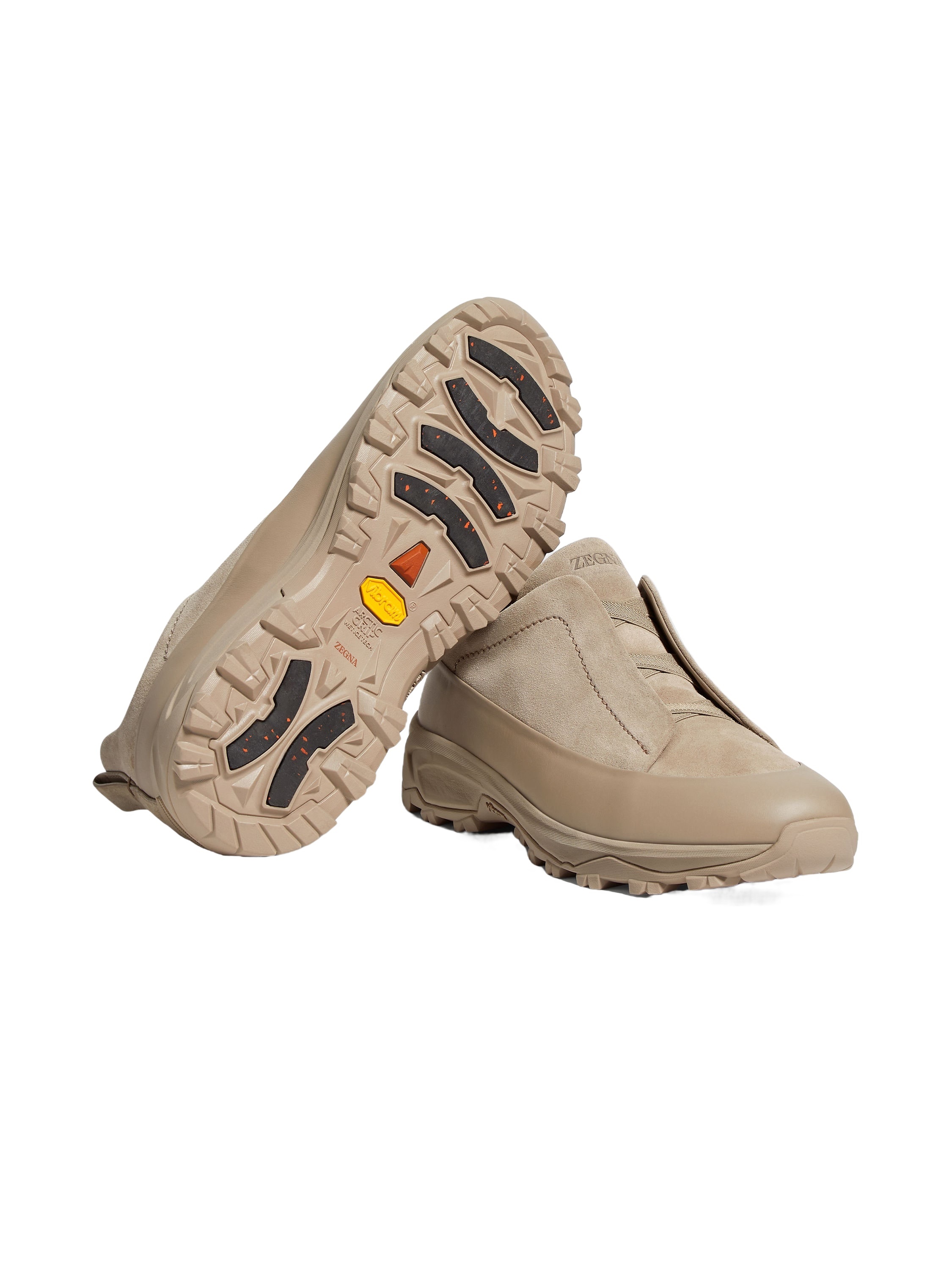 Zegna Triple Stitch Monte Low-top Sneakers In Neutral