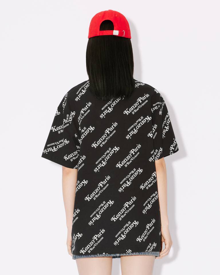 Kenzo Black Printed T-shirt In Black