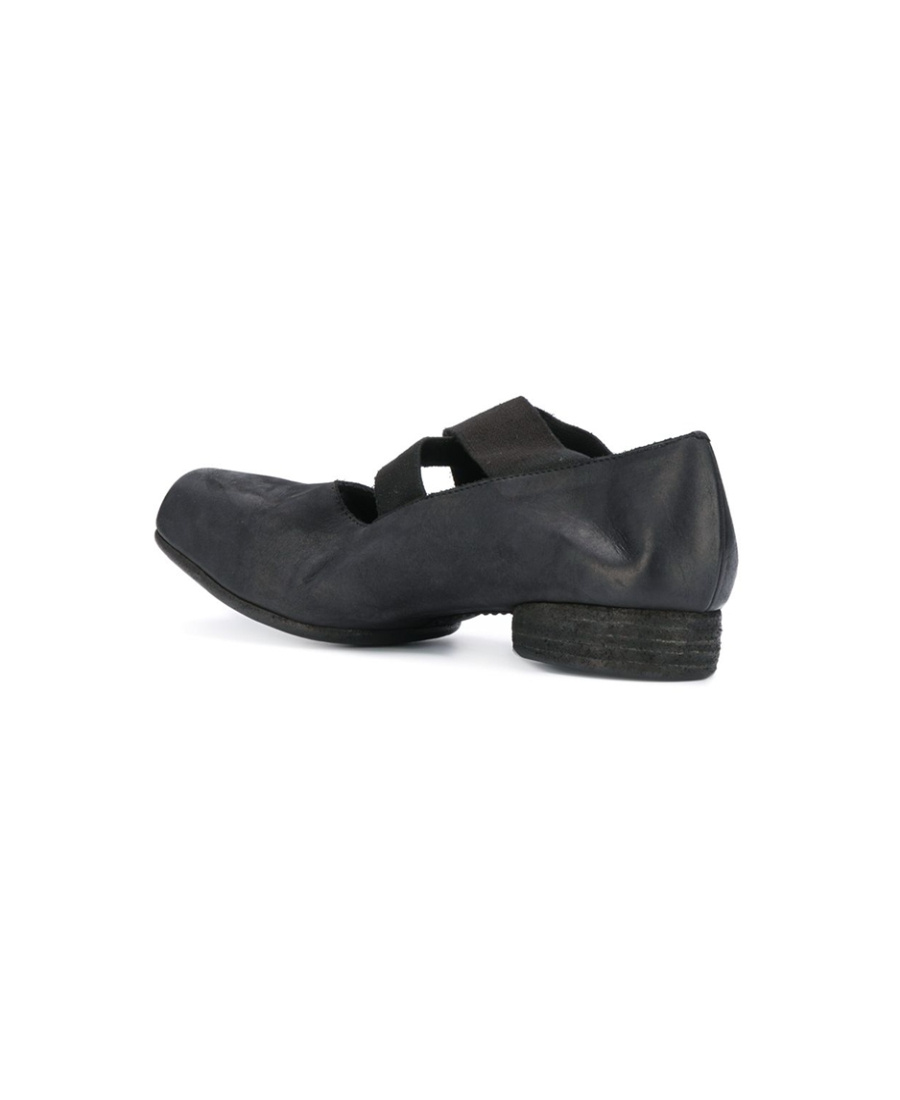 Uma Wang Leather Ballerinas In Black