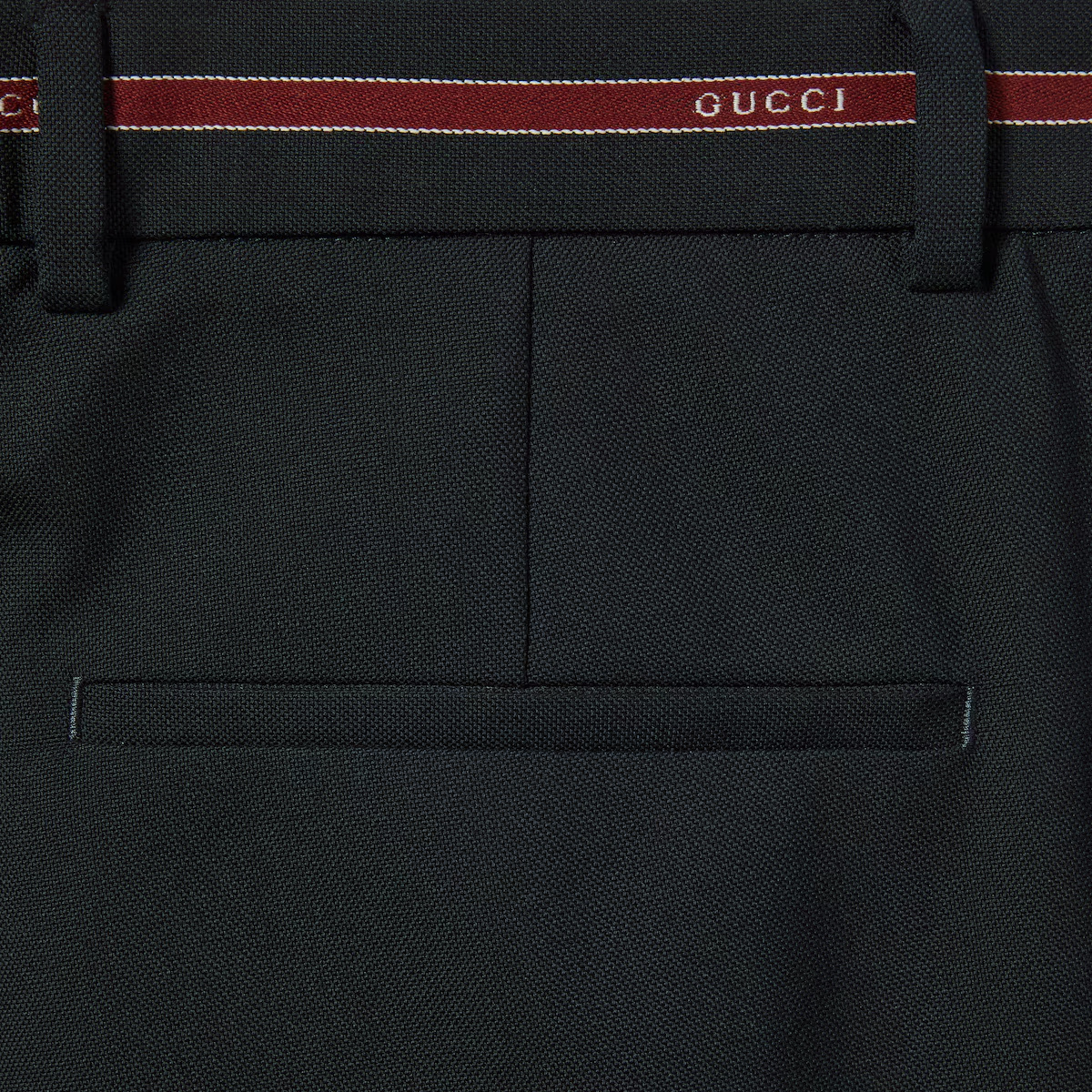 Gucci Wool Pant With Selvedge Detail