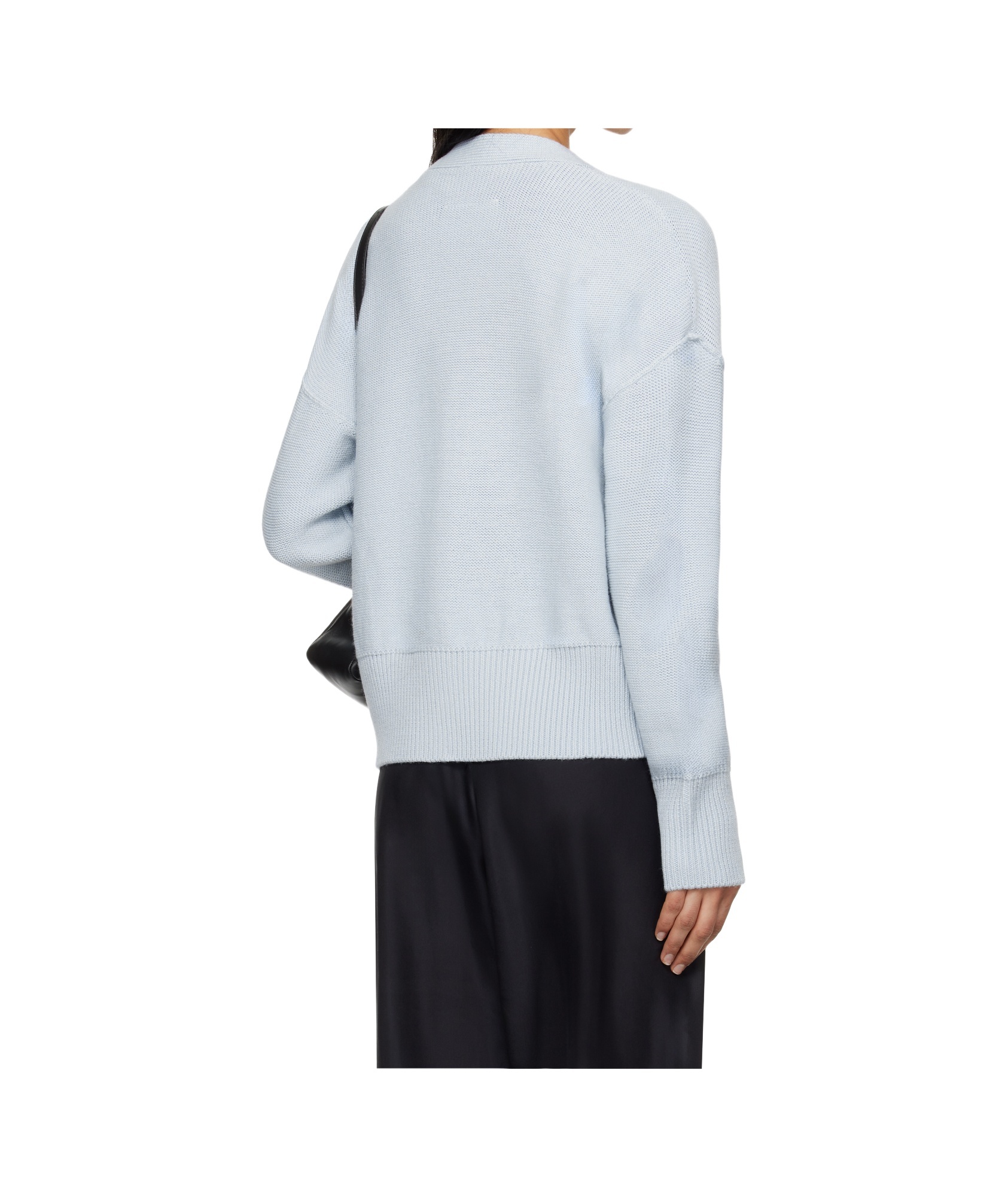 Mm6 Maison Margiela Cut-out Detailed Cardigan In Blue