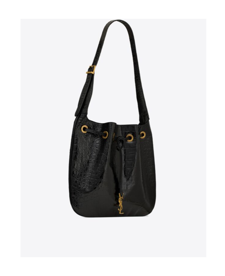 Saint Laurent Paris Vii Medium Shoulder Bag In Black