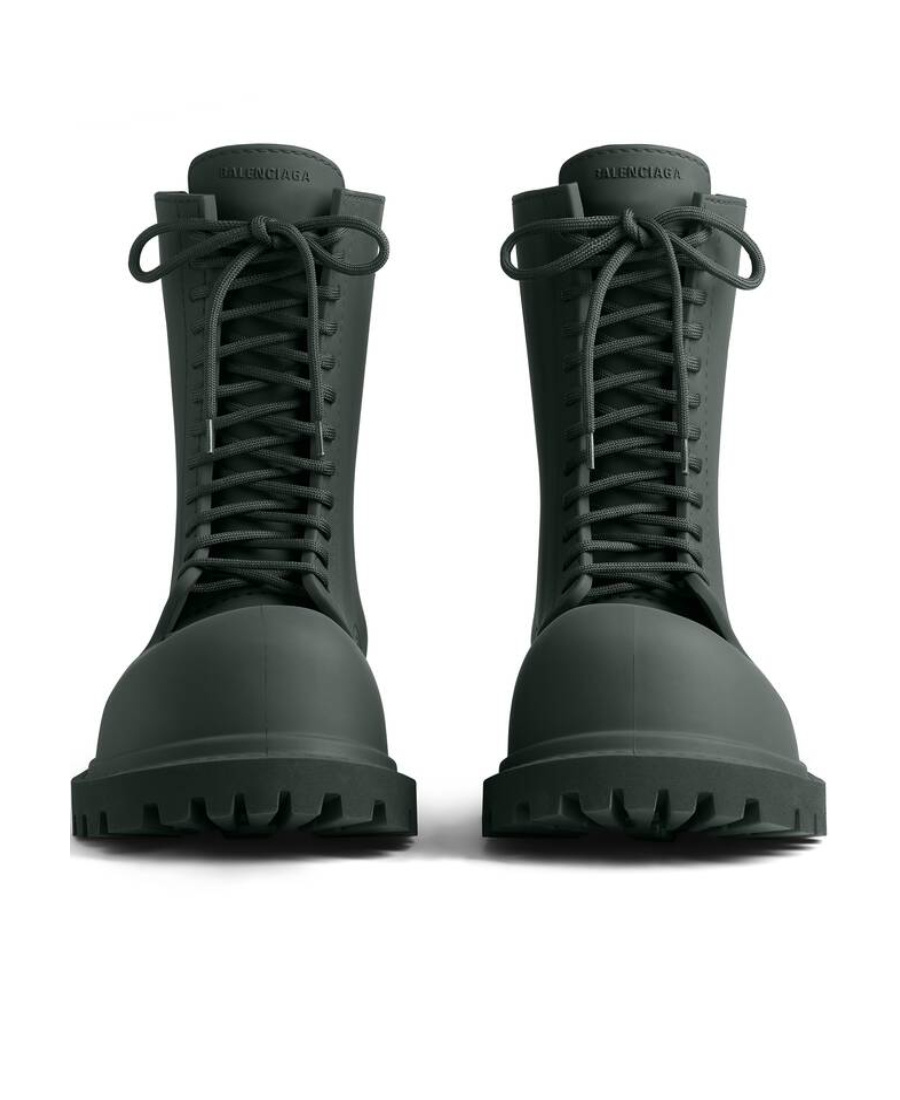 Balenciaga Steroid Lace-up Boots In Black | ModeSens