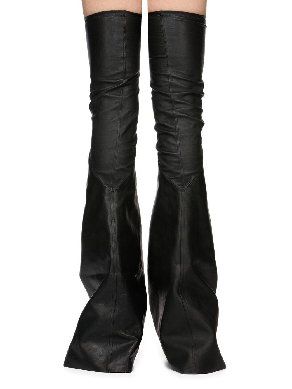 Rick Owens Trumpet-shaped Boots In Black