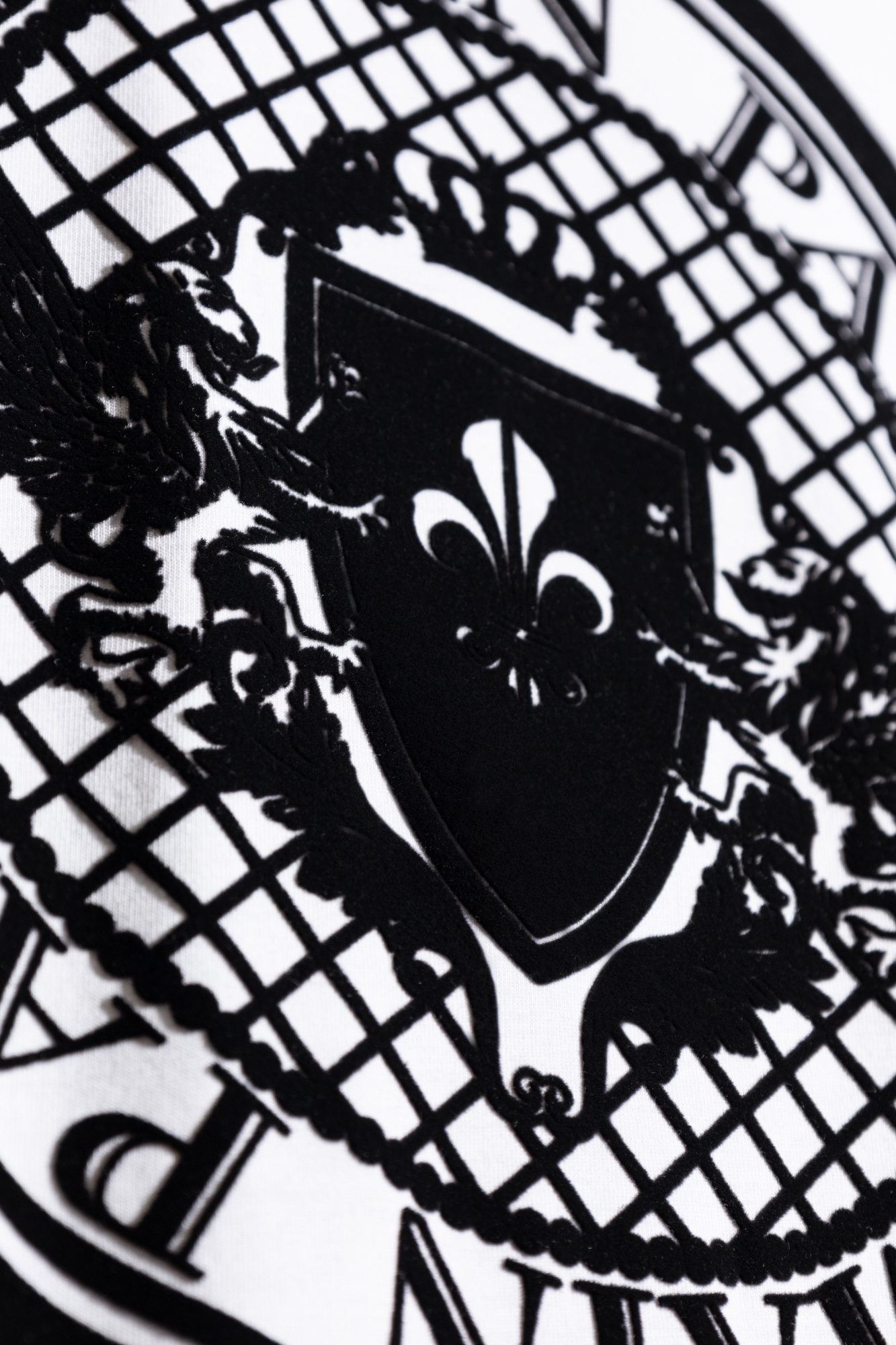 Balmain White Cotton T-shirt With Maxi Logo Print In White