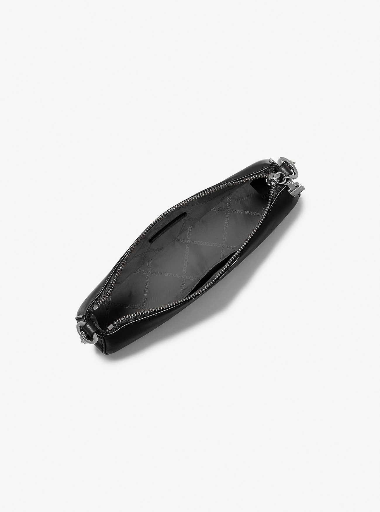 Michael Kors Empire Black Leather Bag In Black