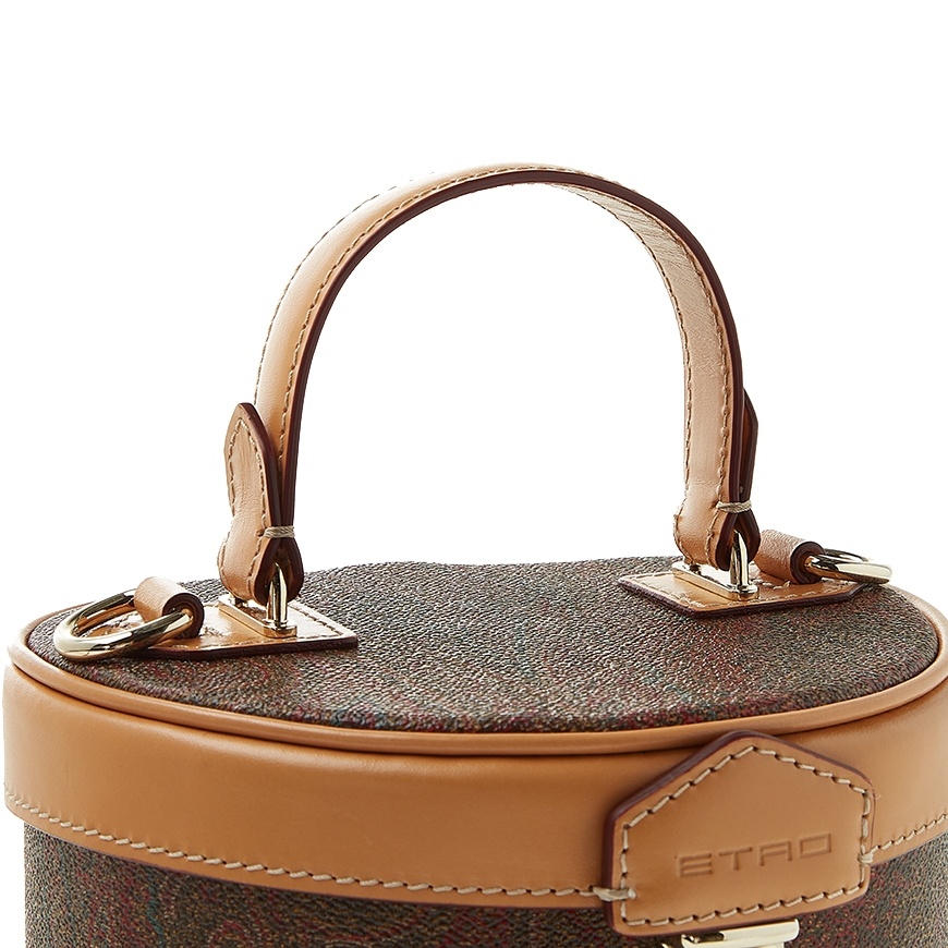Etro Pattern Shoulder Bag In Brown