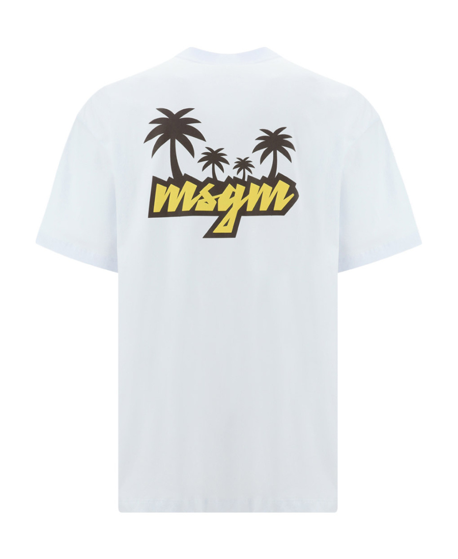 Msgm Logo-print T-shirt In White