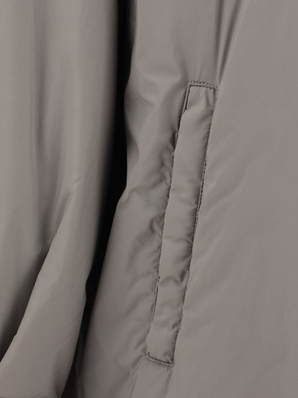 Herno Longline Hooded Jacket Adjustable Drawstring In Gray