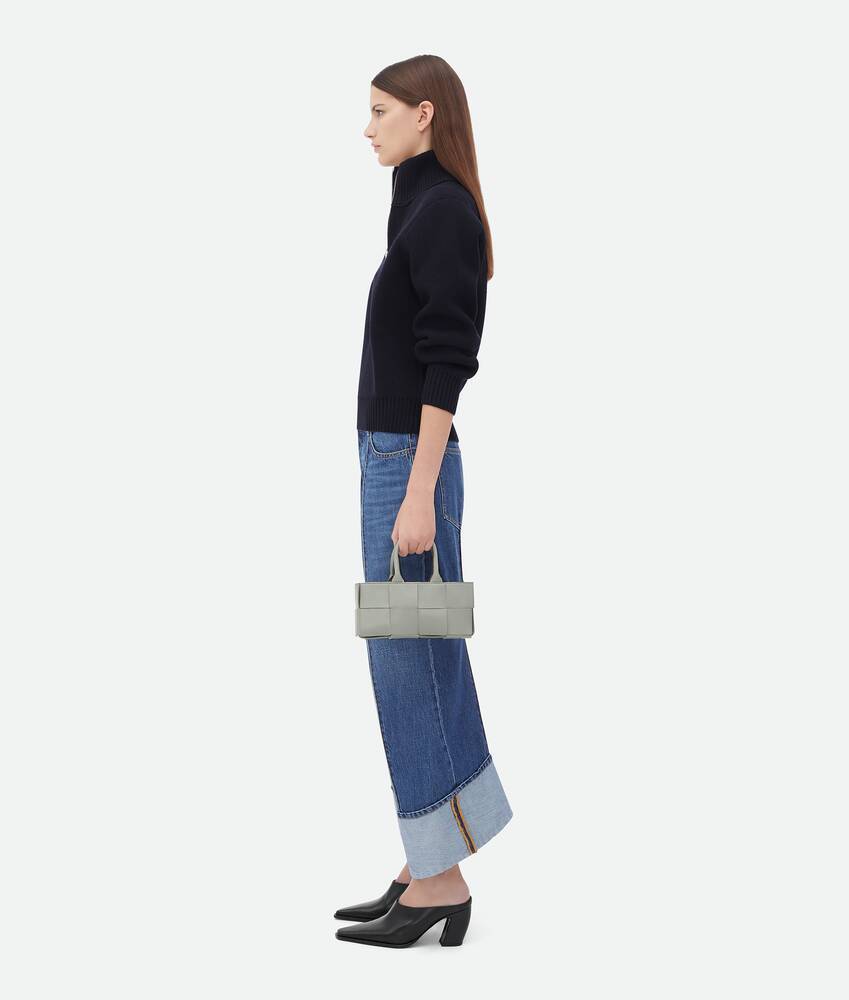 Bottega Veneta Mini Arco Tote Bag In Gray
