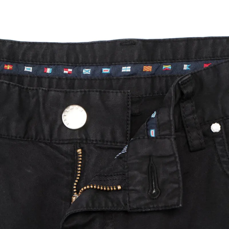 Paul & Shark Five Pockets Slim Casual Pants In Black