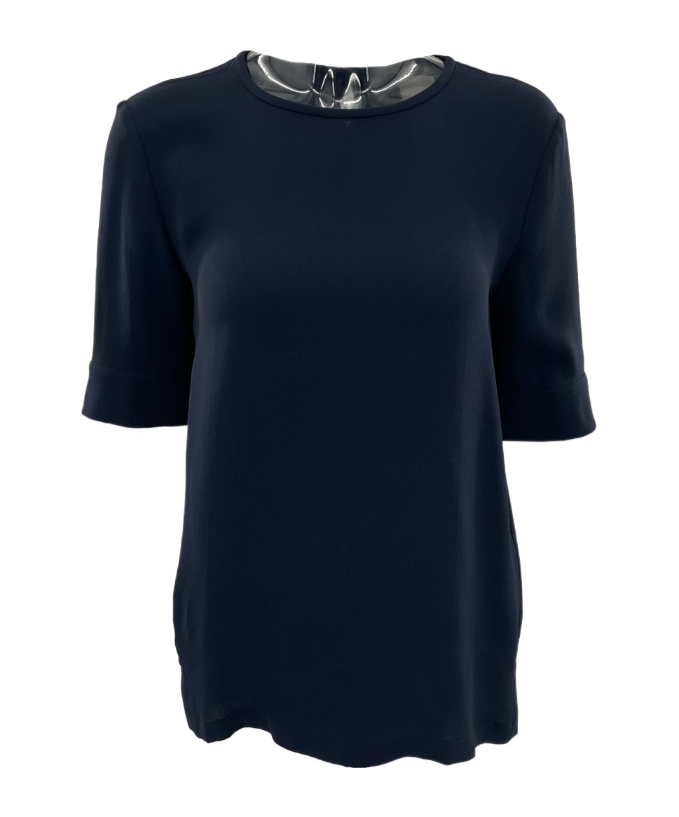 Max Mara Short-sleeved Shirt In Black