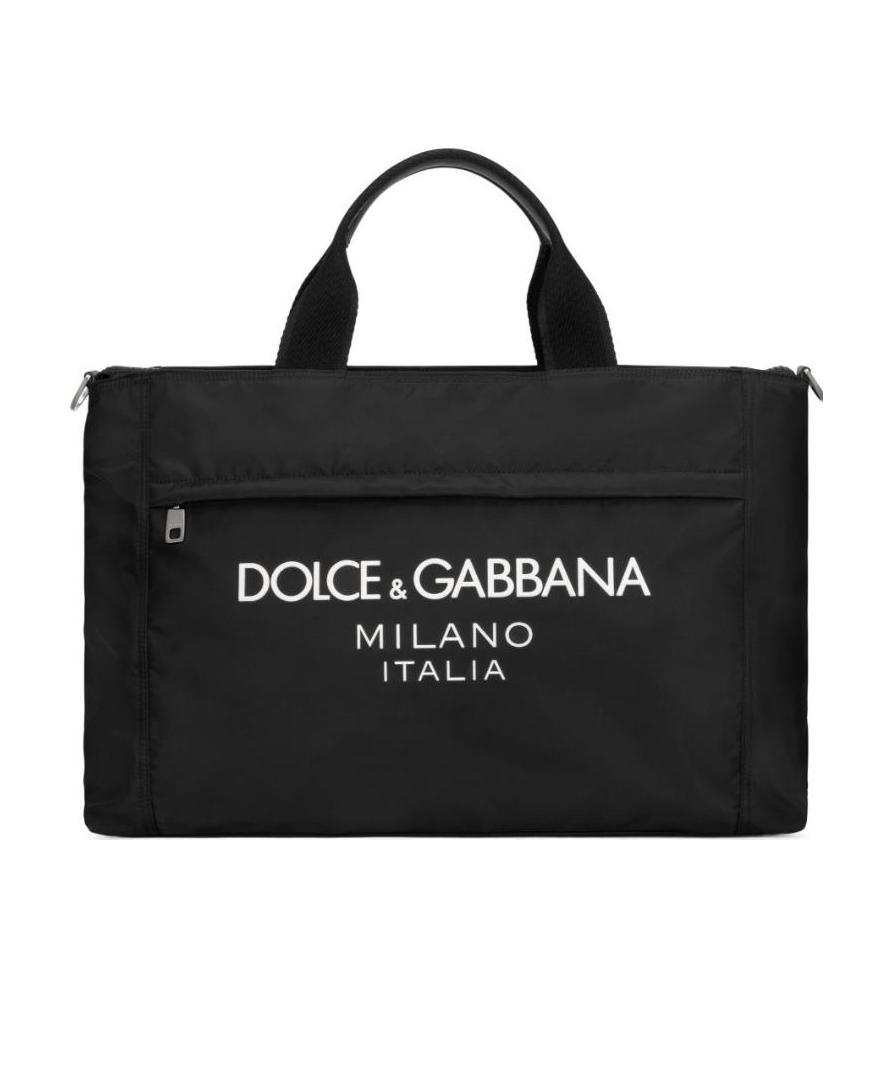 Dolce & Gabbana Dolce&gabbana Black Nylon Tote Bag Men In Black