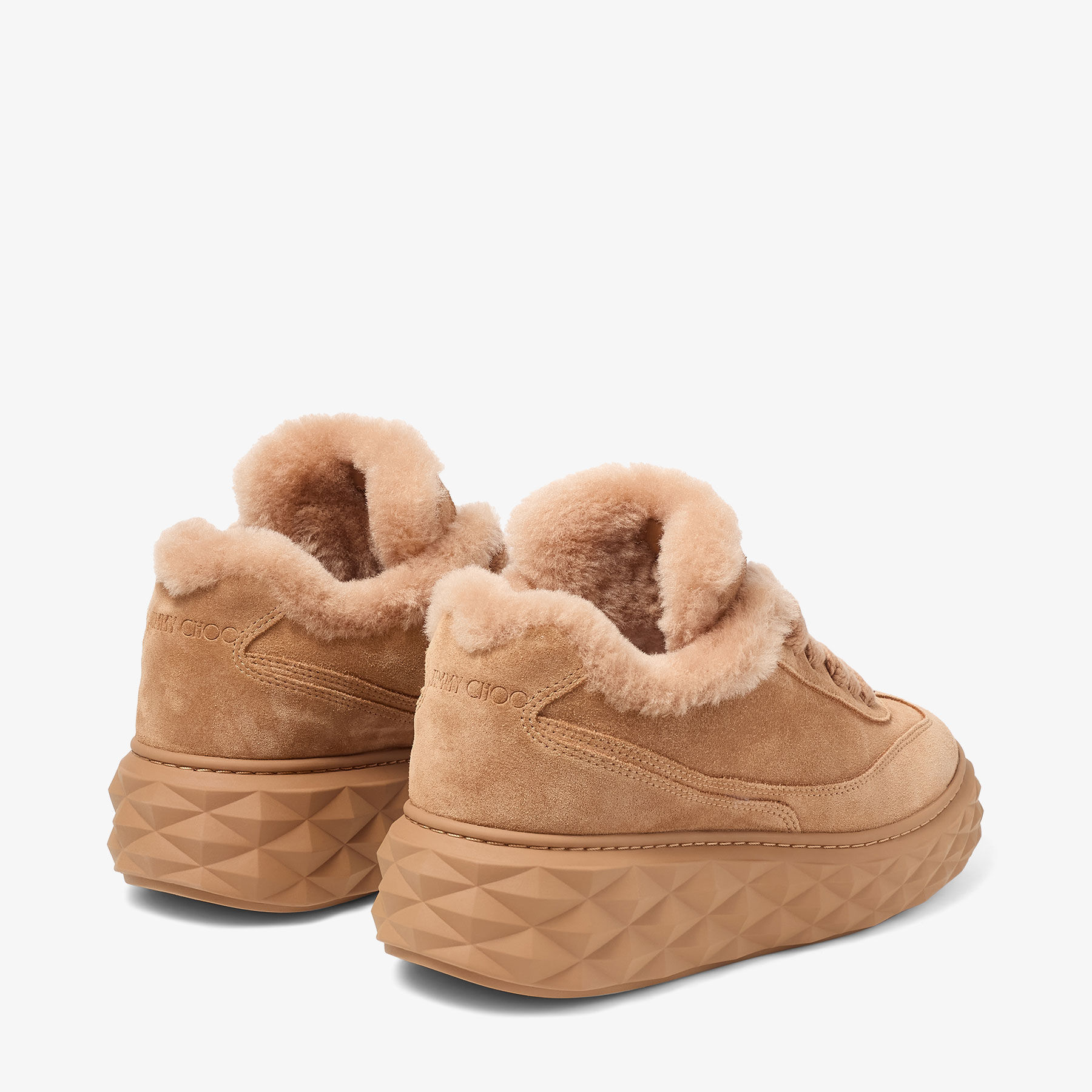 Jimmy Choo Low-top Lace-up Sneakers In Brown