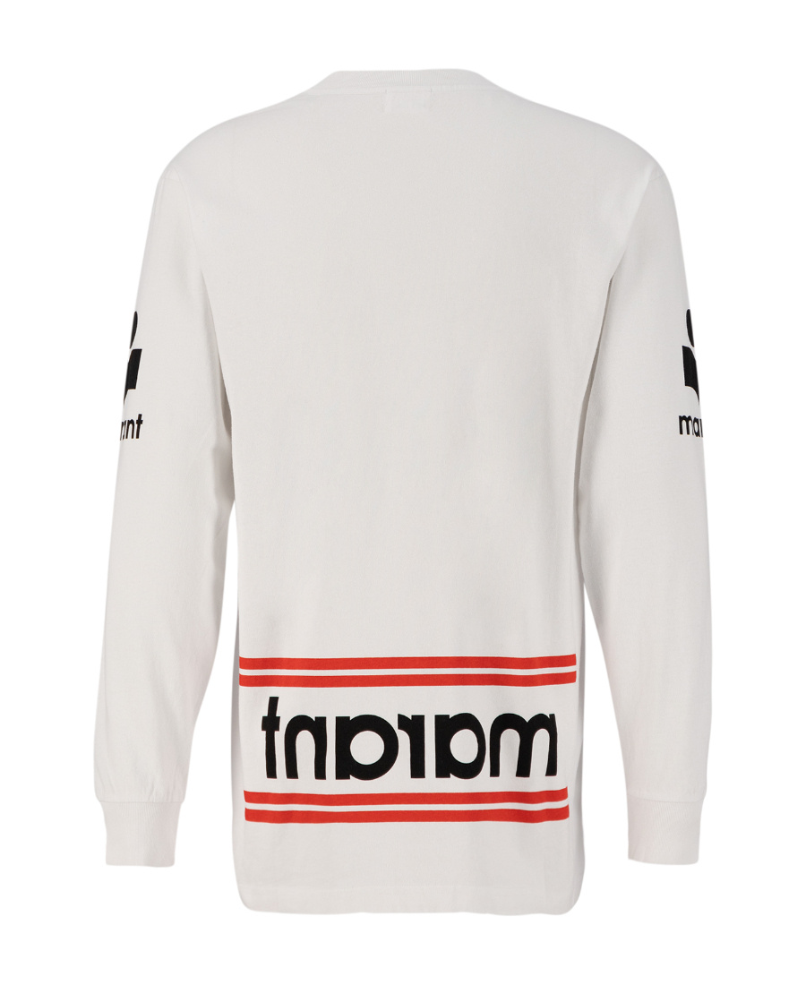 Isabel Marant Logo Printed Crewneck T-shirt In White