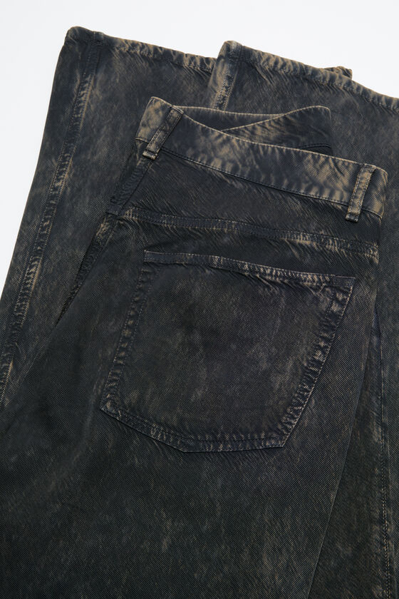 Acne Studios Printed Trousers In Black