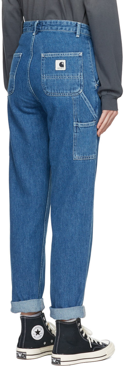 Carhartt Pierce Straight-leg Organic Cotton Jeans In Blue