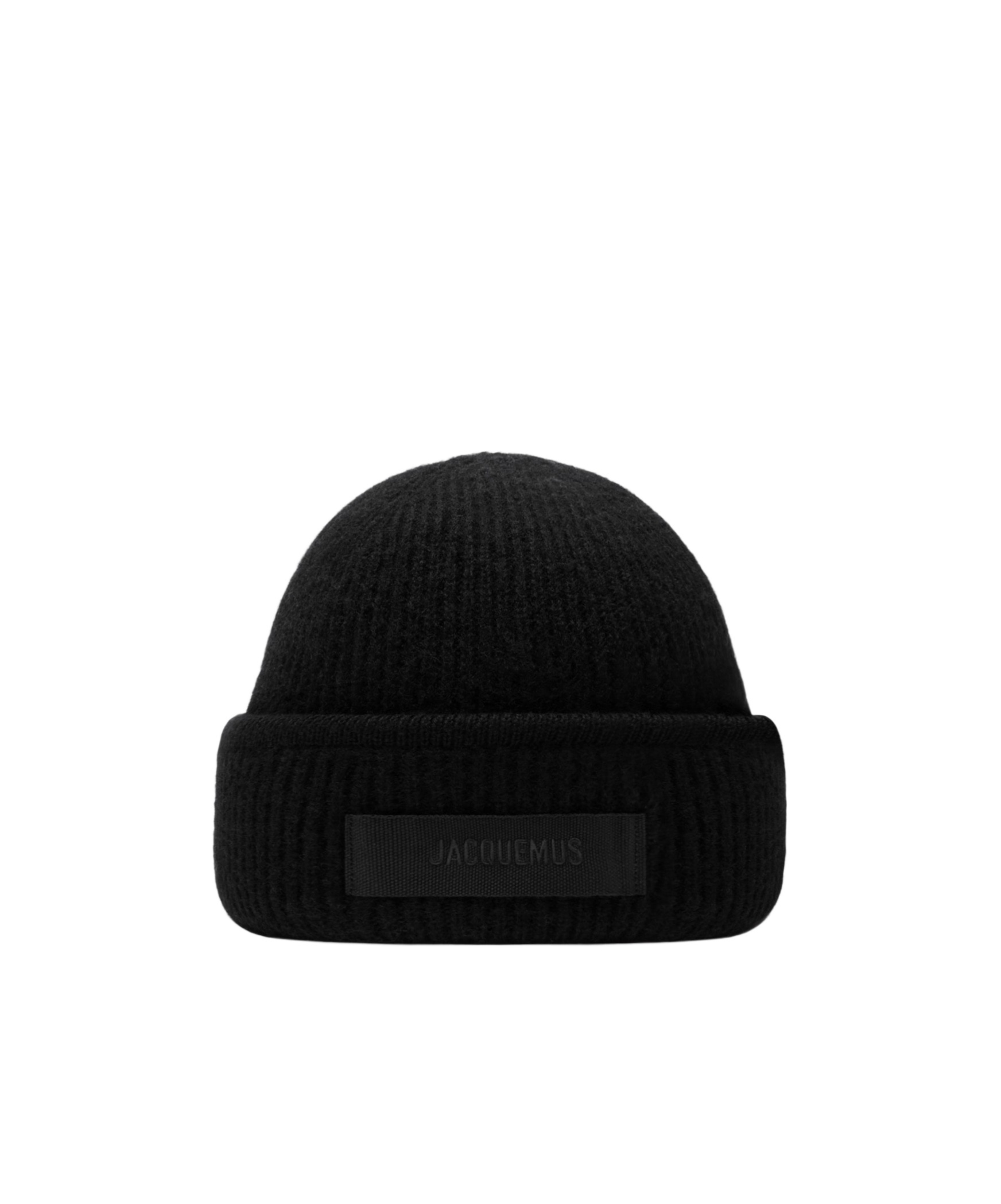 Jacquemus Brimless Wool Hat In Black