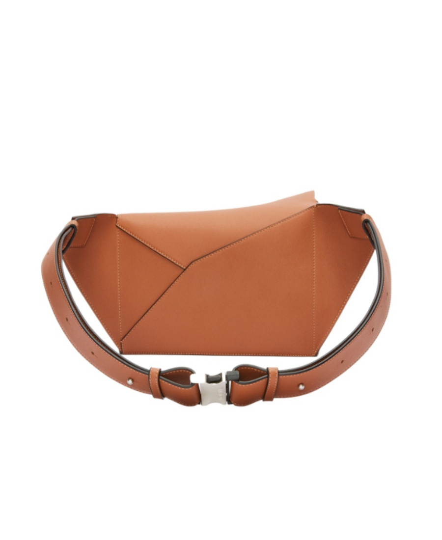 Loewe Small Puzzle Belt Bag In Classic Calfskin In Brown