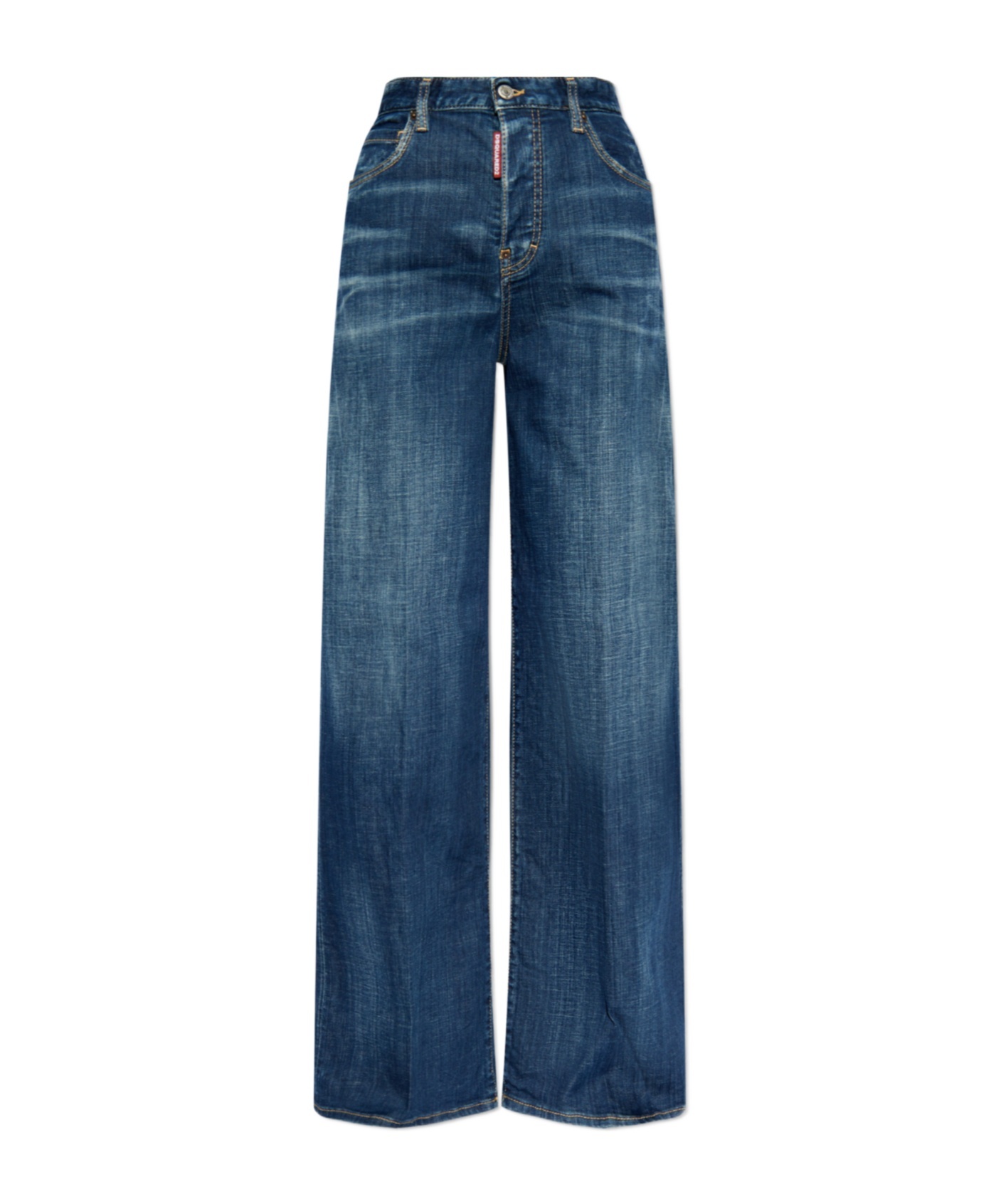 DSQUARED2 DSQUARED2 LOGO PATCH FLARED JEANS