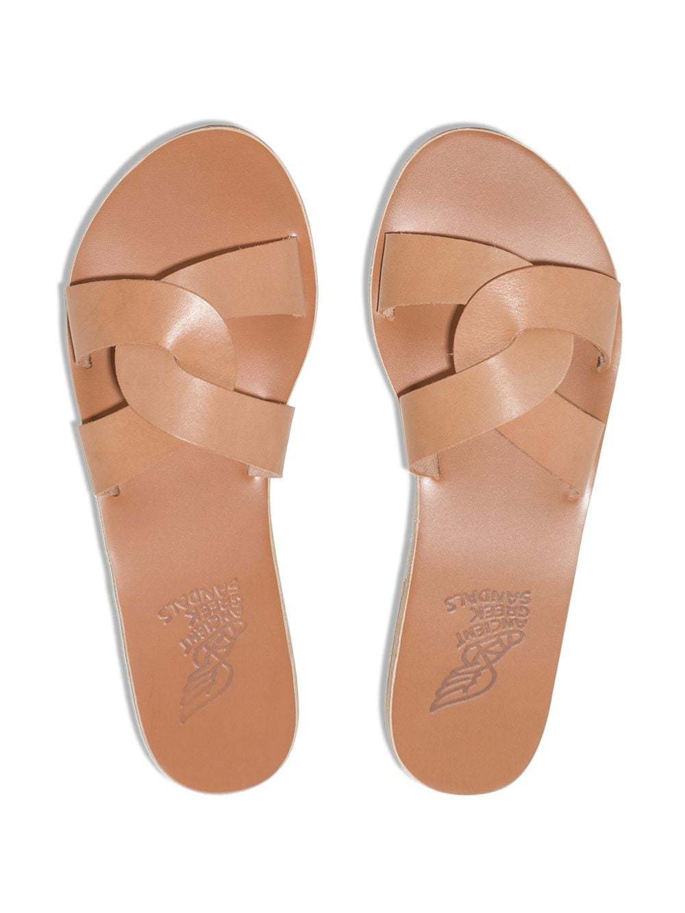 Ancient Greek Sandals Desmos Cross-belt Sandals In Nude