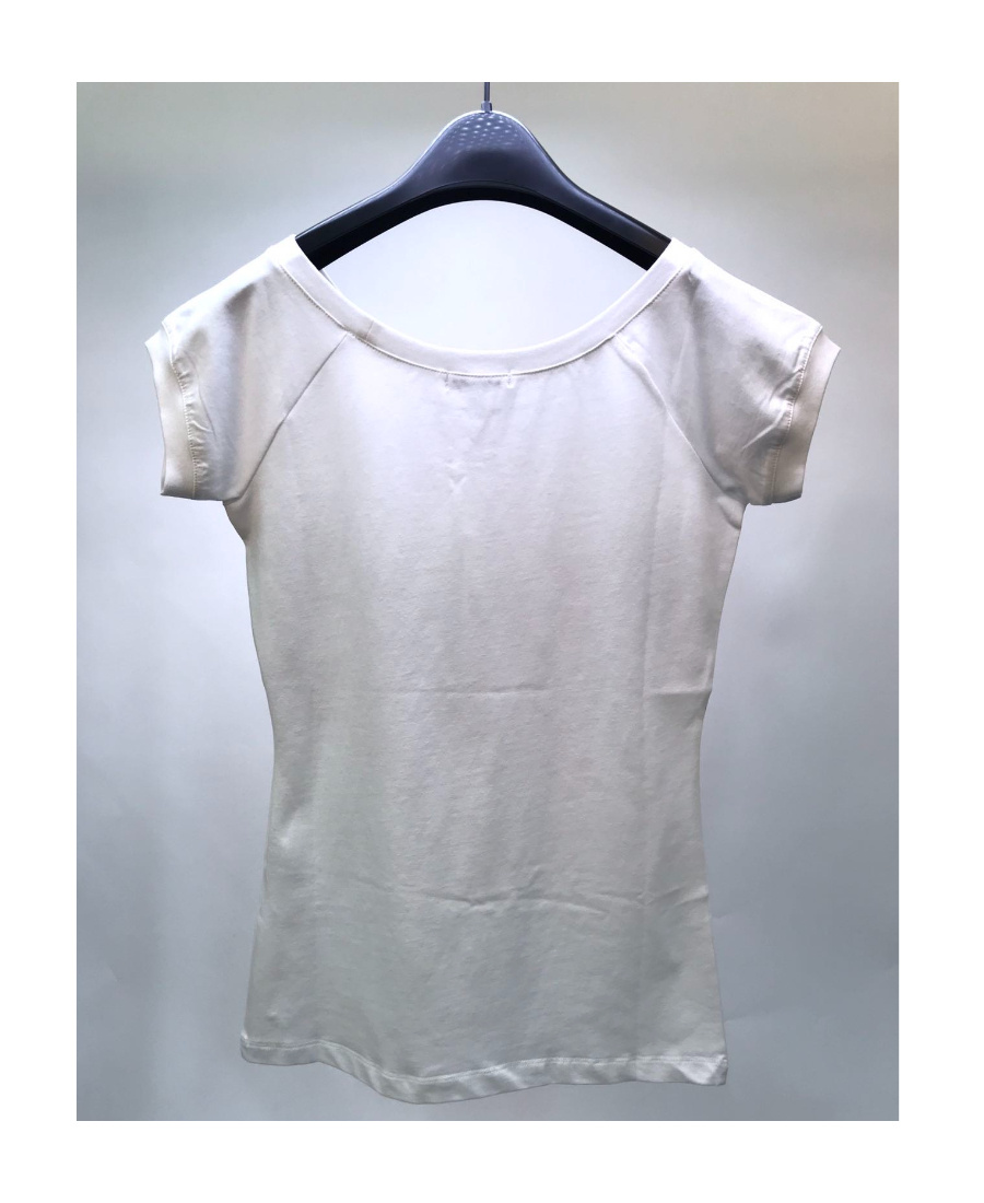 Shop Iceberg T-shirt With Round Neck And Short Sleeves In White