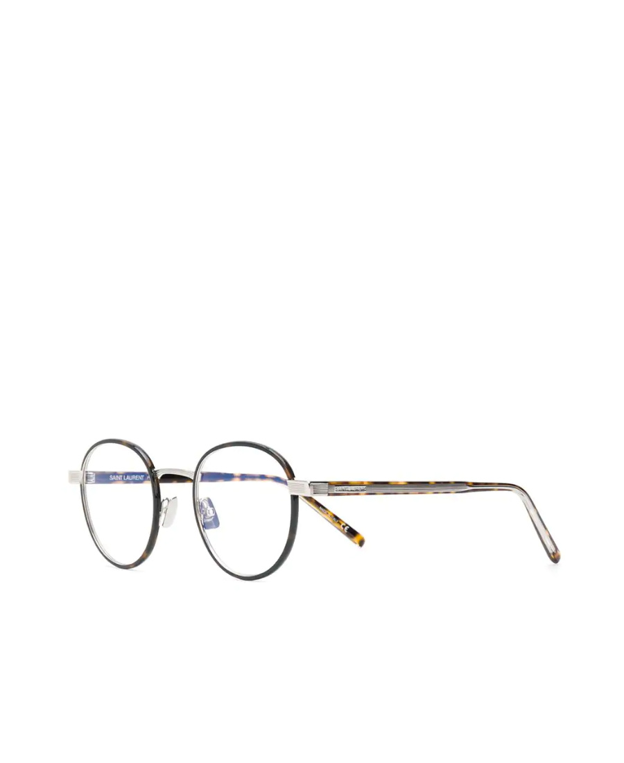 Saint Laurent Round Frame Glasses In Multicolor