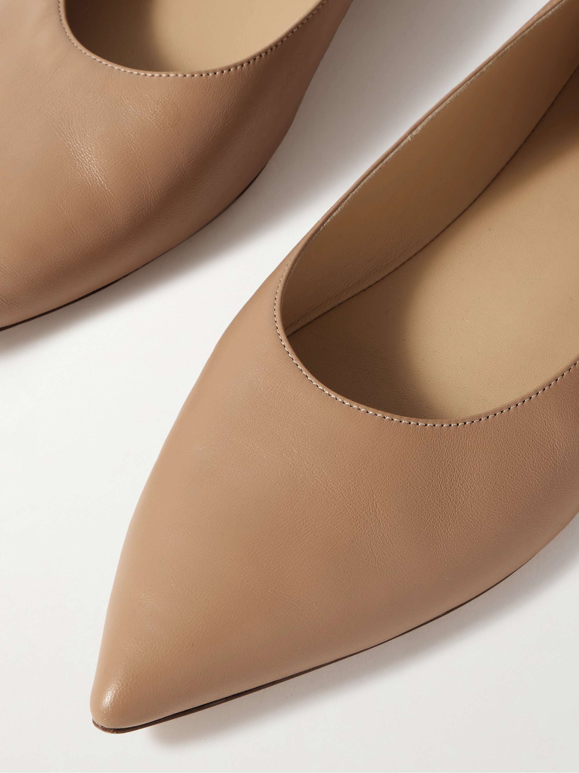 Gabriela Hearst Pointed Toe Flats In Brown