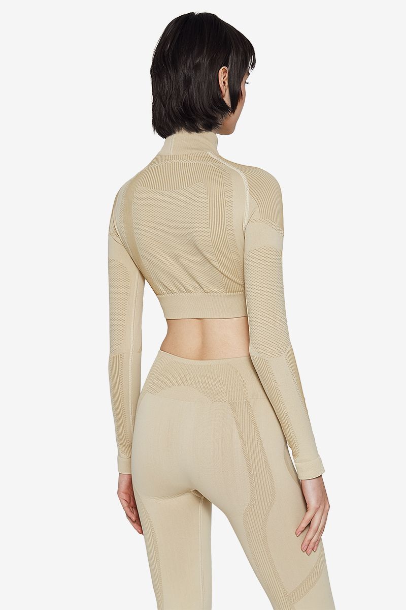 Misbhv Sport Cropped Performance Top In Nude