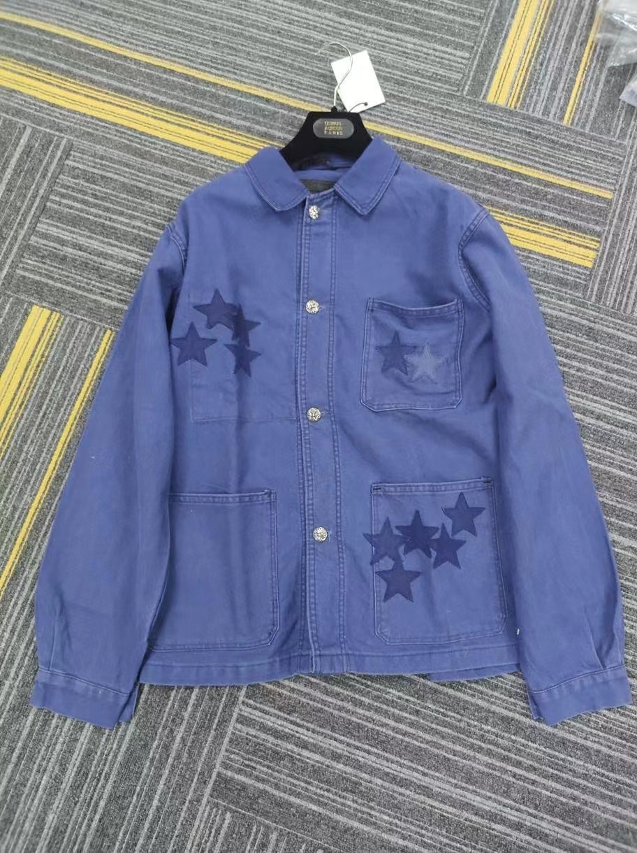 Chrome Hearts Star Pattern Shirt In Blue