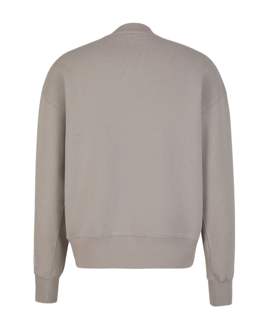 Ami Alexandre Mattiussi Round-necked Sweater In Gray
