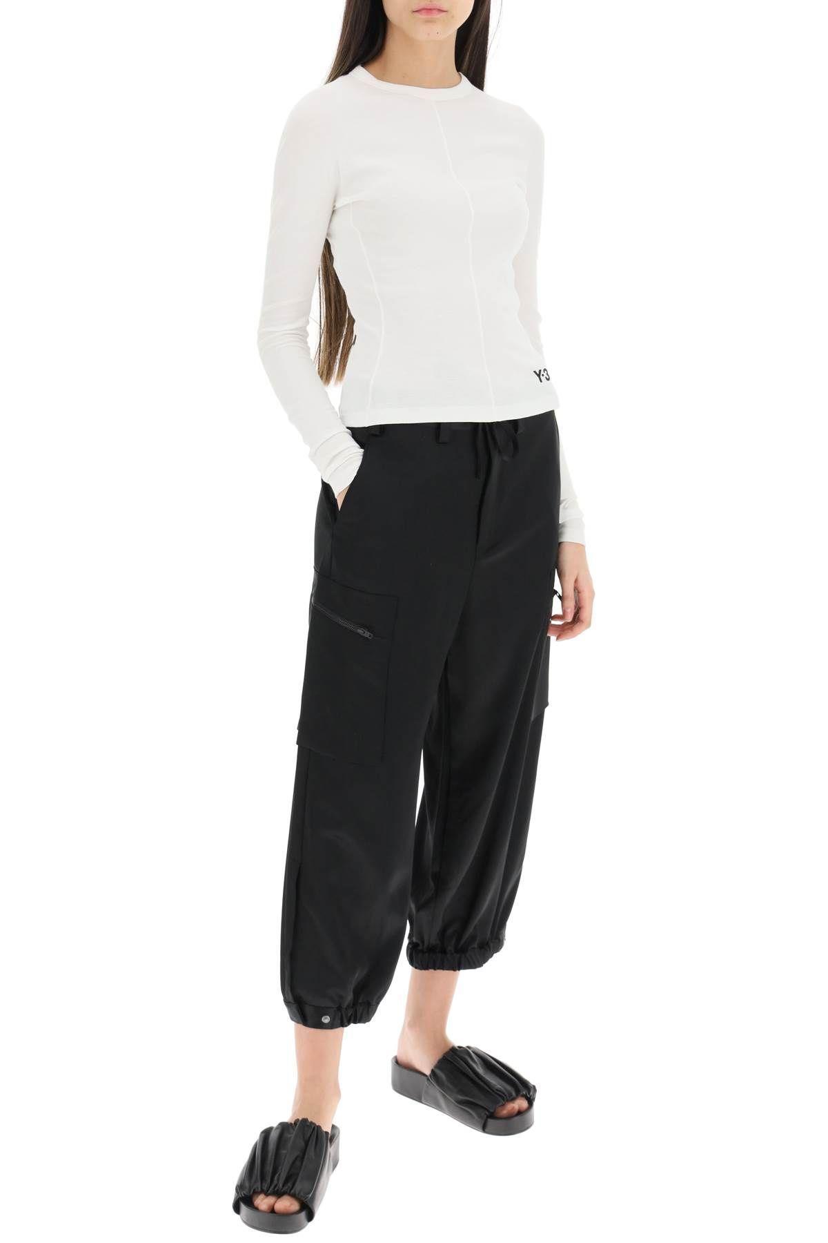 Y-3 T-shirt Aus Bio-baumwolle Mit Logo-print In White