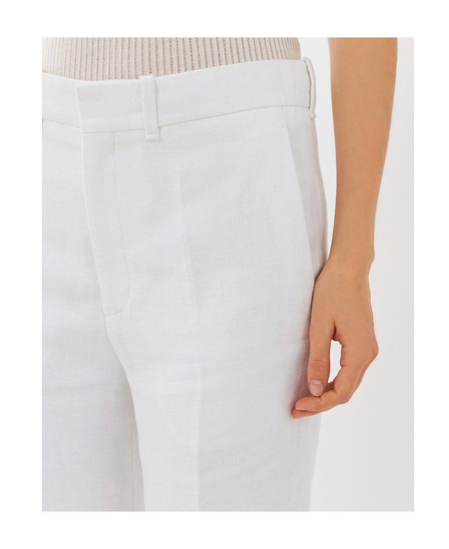 Chloé High-waisted Tailored Trousers In White