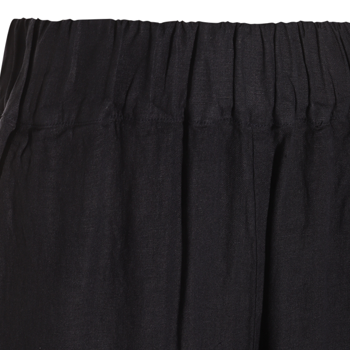 Shop Malo Linen Trousers In Black