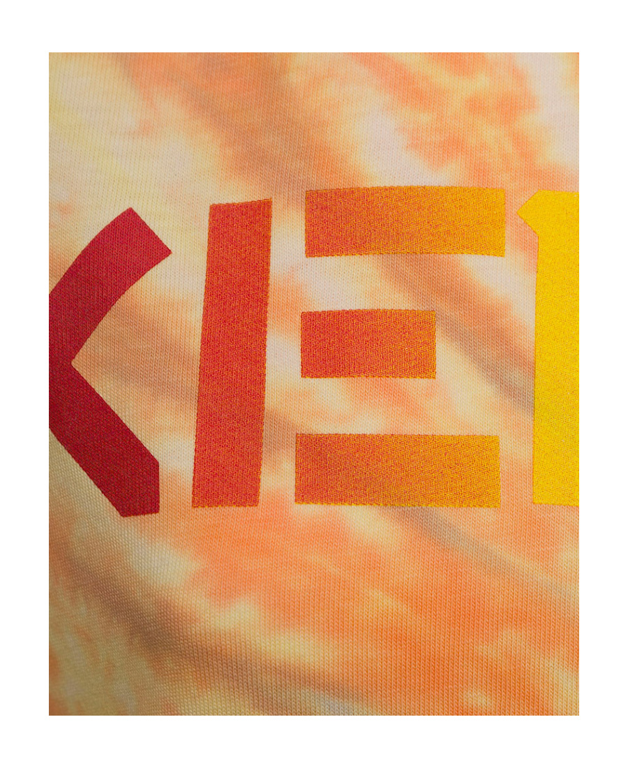 Kenzo Logo Tie-dye T-shirt In Nude