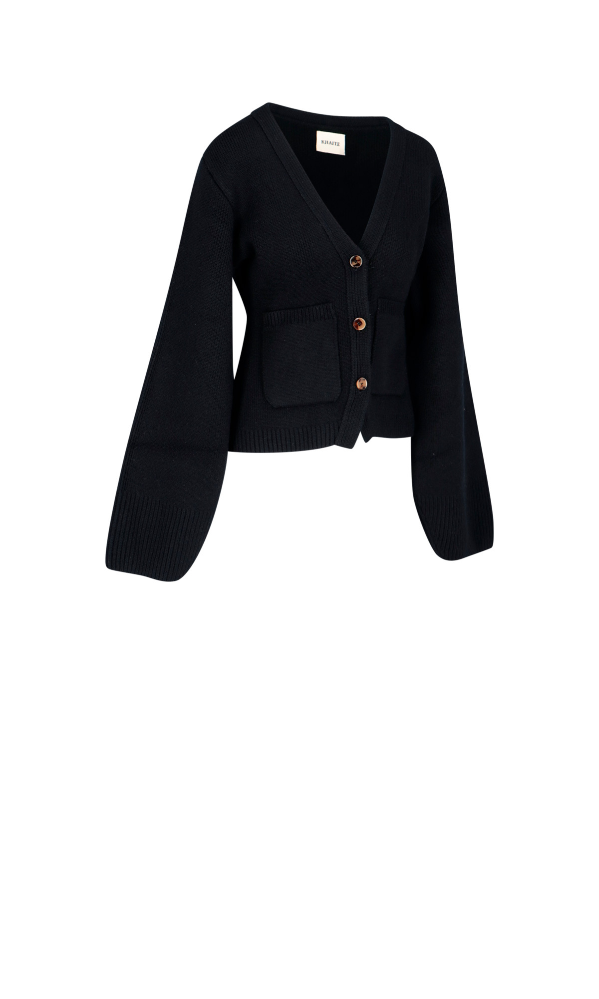 Shop Khaite Scarlett Cashmere Cardigan In Black