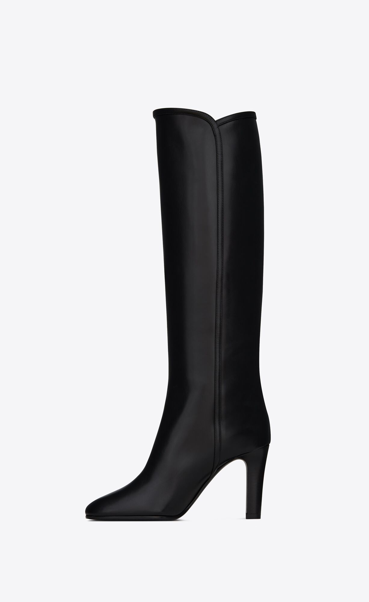 Saint Laurent Jane Monogram Leather Boots In Black