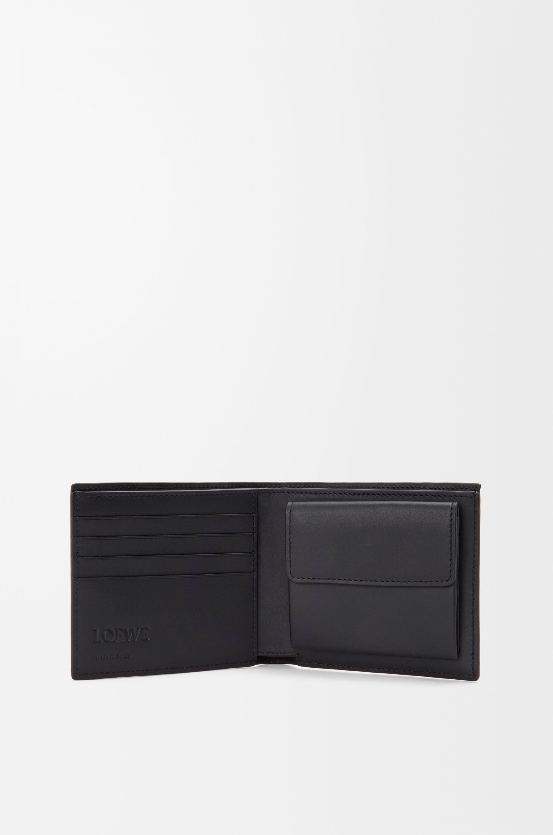 Loewe Puzzle Bifold Coin Wallet In Classic Calfskin In Multi