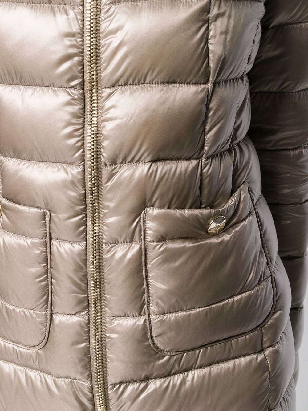 Herno Maria Zipped Jacket In Nude