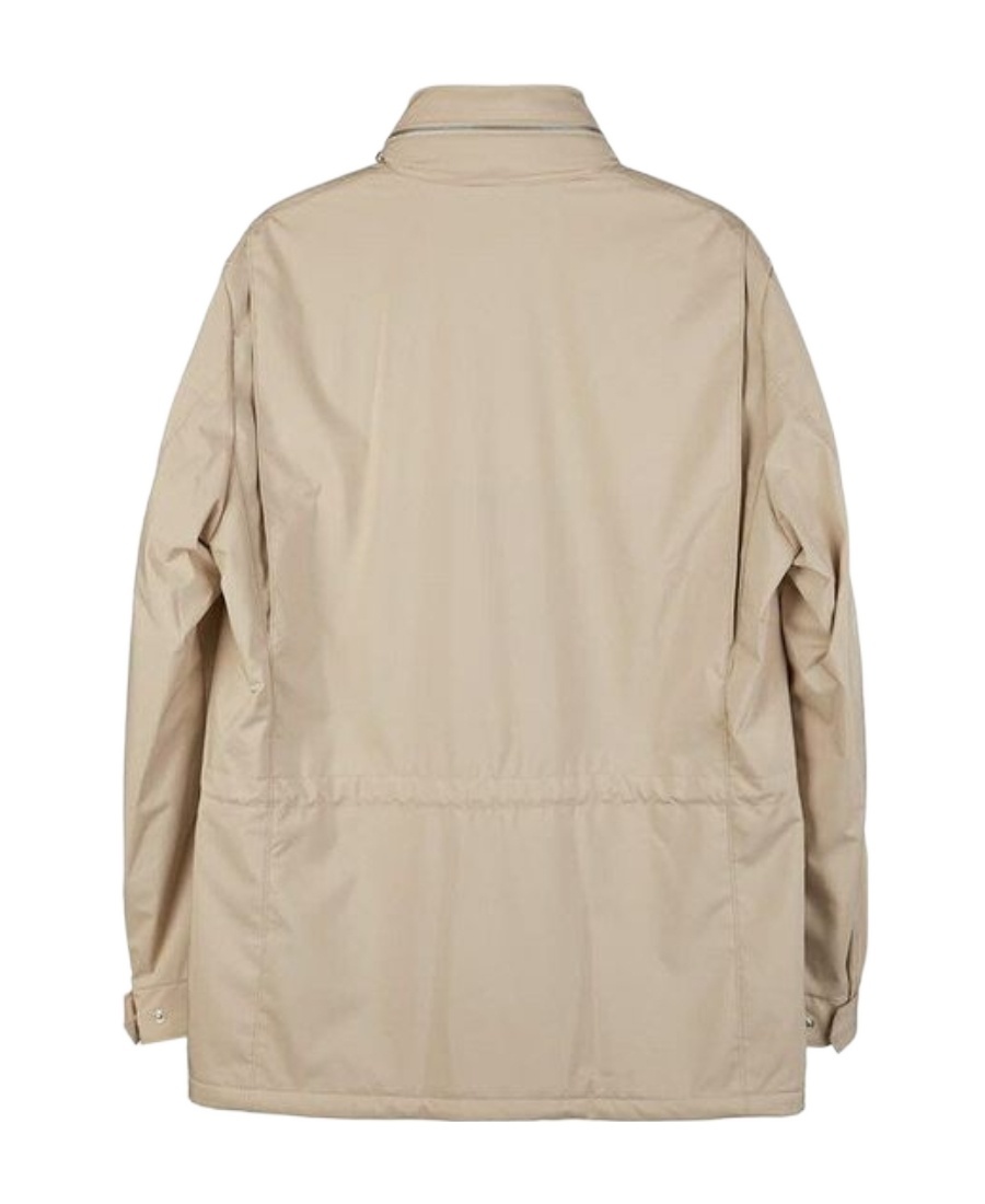 Loro Piana Linen And Silk-blend Field Jacket In Shabei Color