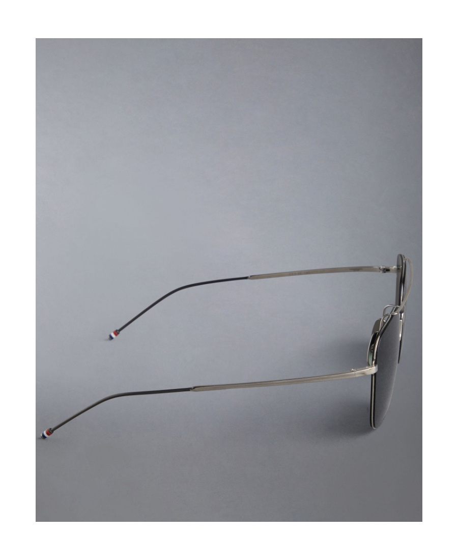 Thom Browne Raised-bridge Square-frame Sunglasses In Brown