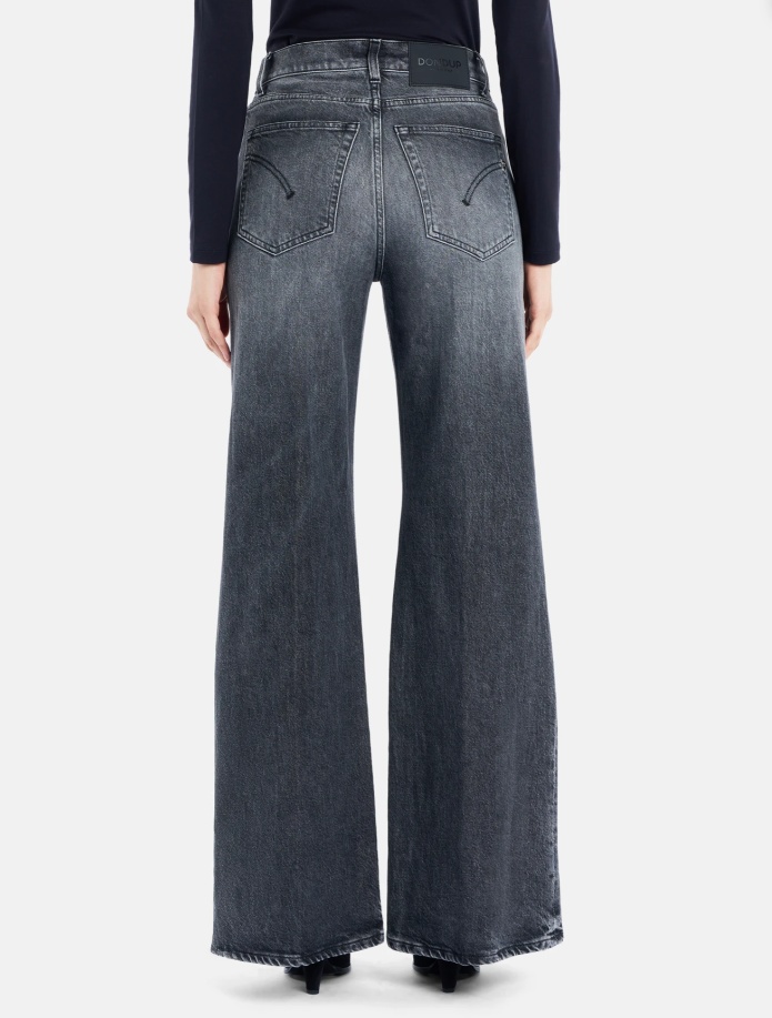 Dondup Flared Jeans In Black